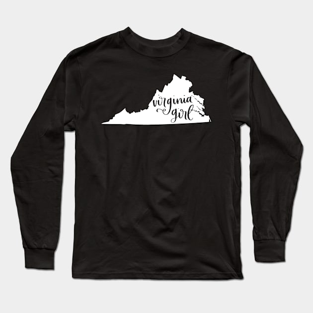 Virginia Girl Long Sleeve T-Shirt by StacysCellar